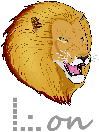 Bild: L&ouml;we mit Logo